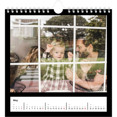 Square calendars  — Black margin [cover]