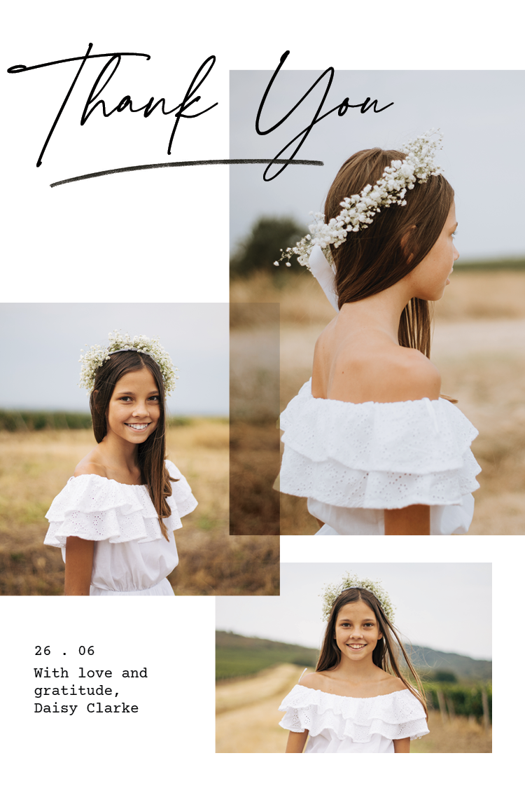 Thank you cards — Personal touch