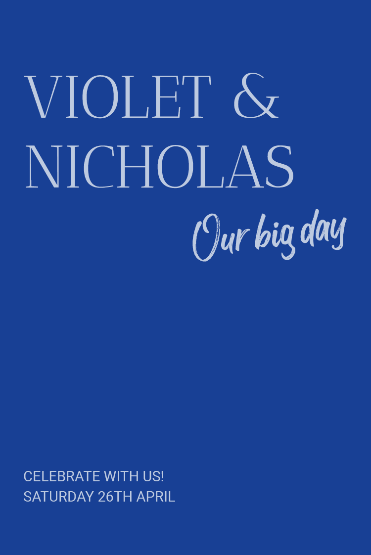 Invitations — Cobalt classic