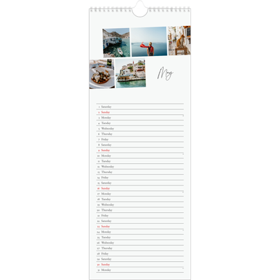 Slim Calendar  — City break [May]