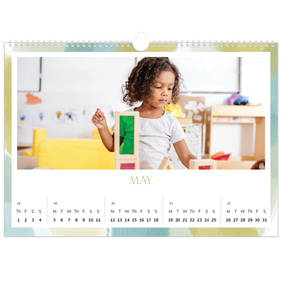 A3 Photo Calendar — Paintbrush effect [cover]