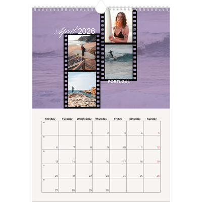 A3 photo calendars — Adventure wanderlust [April]