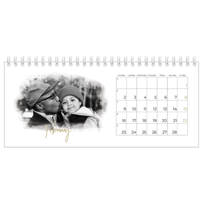 Desk calendars — Photo effects [February]