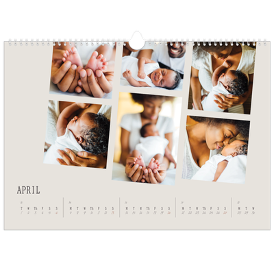 A3 Photo Calendar — Memories in motion [April]