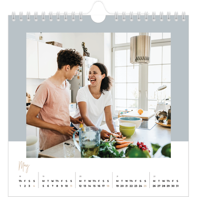 Square calendars  — Earthy frames [cover]