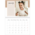 A4 Double Photo Calendar — List Calendar [February]