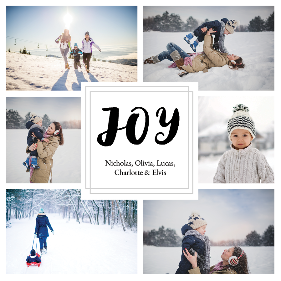 Cards — Joy photo grid