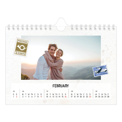 A5 Landscape Photo Calendar — Parts unknown [February]