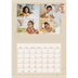 A4 Double Photo Calendar — Asymmetrical text [April]