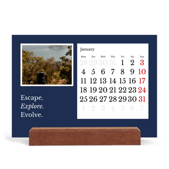Easel Desk Calendar Landscape — Editorial Earth