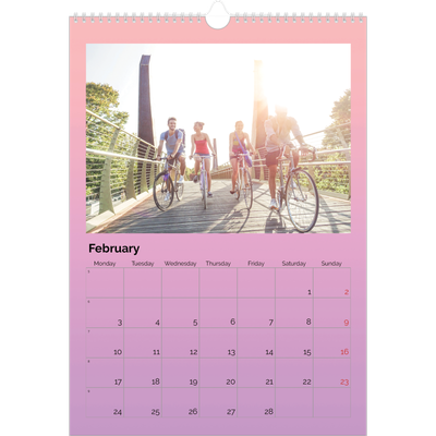A3 photo calendars — Pastel shades [February]