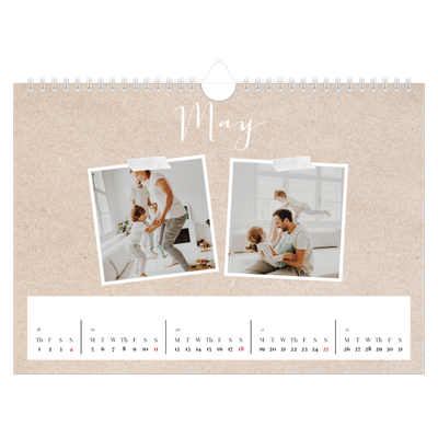 A4 Landscape Photo Calendar — Scrapbook calendar [cover]