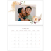 A4 Double Photo Calendar — Boho [February]