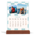 Easel Desk Calendar Portrait  — Retro patterns [February]