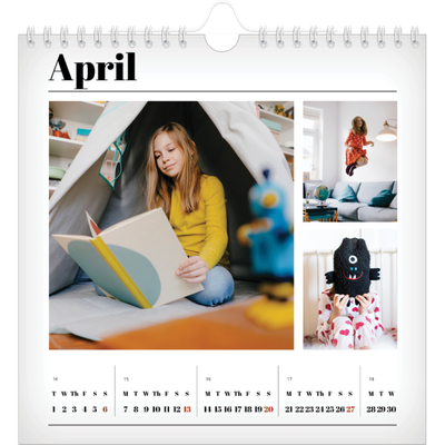 Square calendars  — Hot off the press [April]