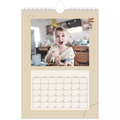 A5 Photo Calendar — Asymmetrical text [cover]