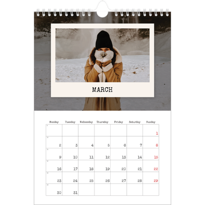 A4 Photo Calendar — The portrait edit [March]