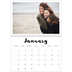 A4 Double Photo Calendar — Handwritten [January]