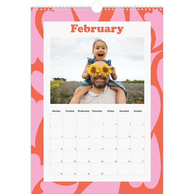 A3 photo calendars — Playing with pattern [February]