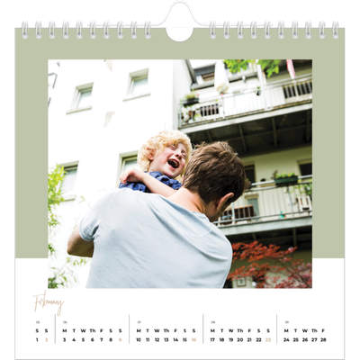 Square calendars  — Earthy frames [February]