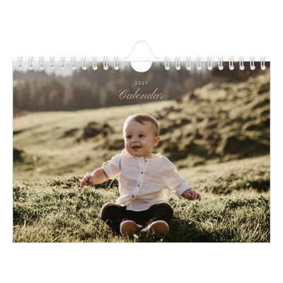 A5 Landscape Photo Calendar — Photo strip boxes [cover]