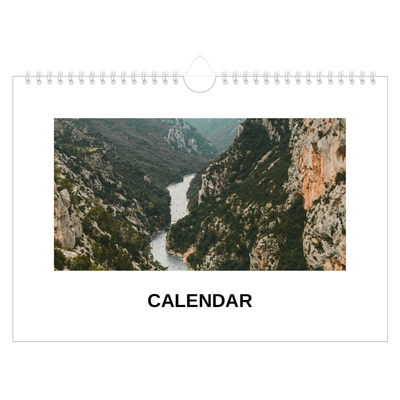 A4 Landscape Photo Calendar — Simple photo [cover]