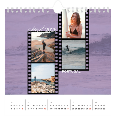 Square calendars  — Adventure wanderlust [April]