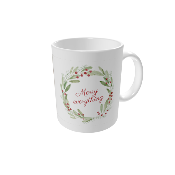 Personalised mugs — Subtle wreath