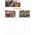 A4 Double Photo Calendar — Gold marker pen [January]
