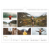 A4 Landscape Photo Calendar — Scribble text [January]